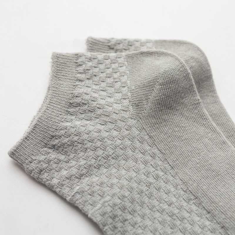 10 Pairs/Lot Mens Business Socks New Style Black Underwear Deodorant Breathable Short Solid Color Socks X250725