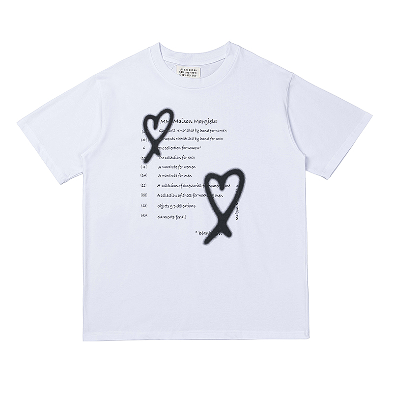 mens designer T-shirt fashionable and luxurious Maisonlies Margielalies brand T-shirt pure cotton and breathable mens and womens couple pattern printed T-shirt M324