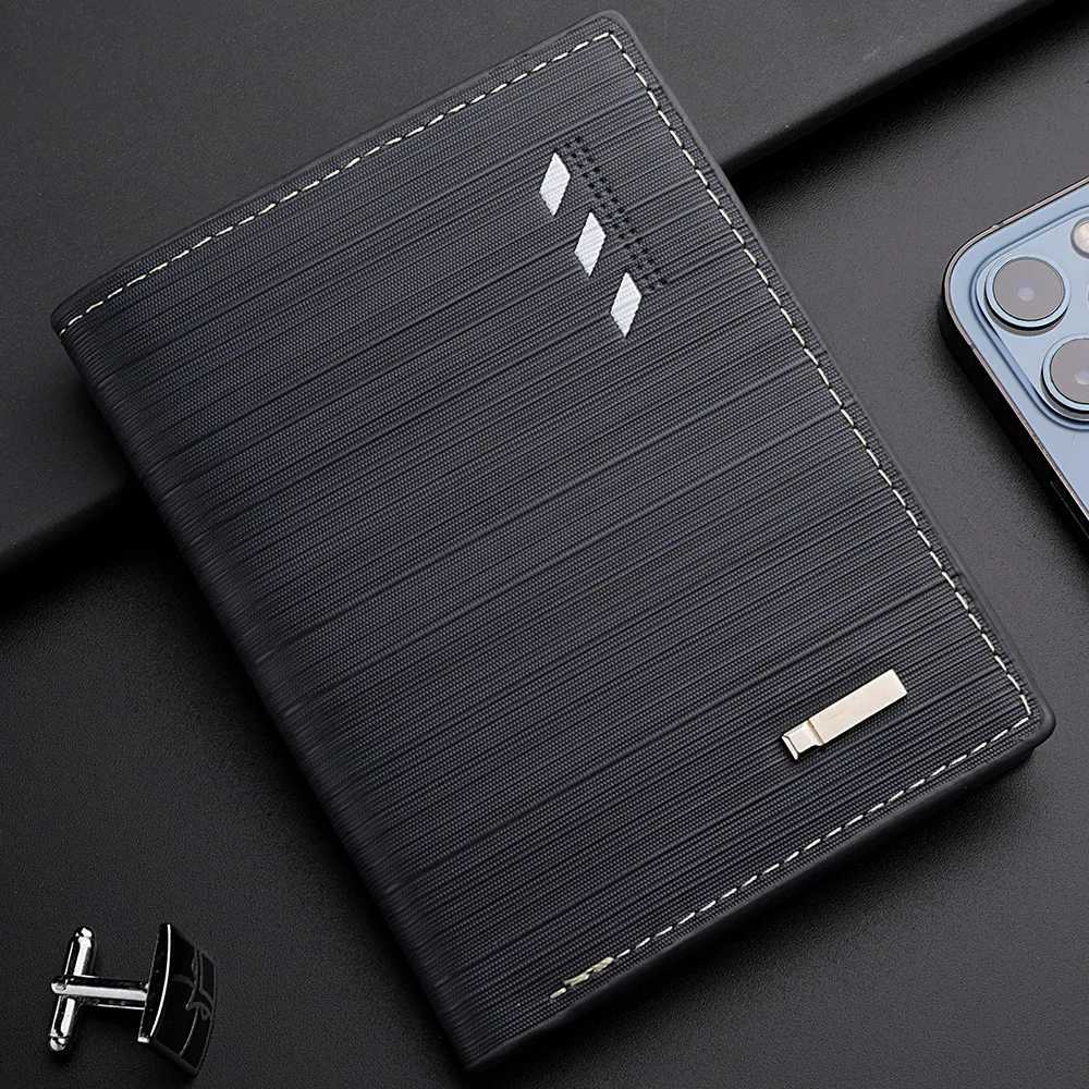 Mens Short PU Leather Wallet Multi-slot Holder Mens Wallet Casual Wallet for Men Z250725