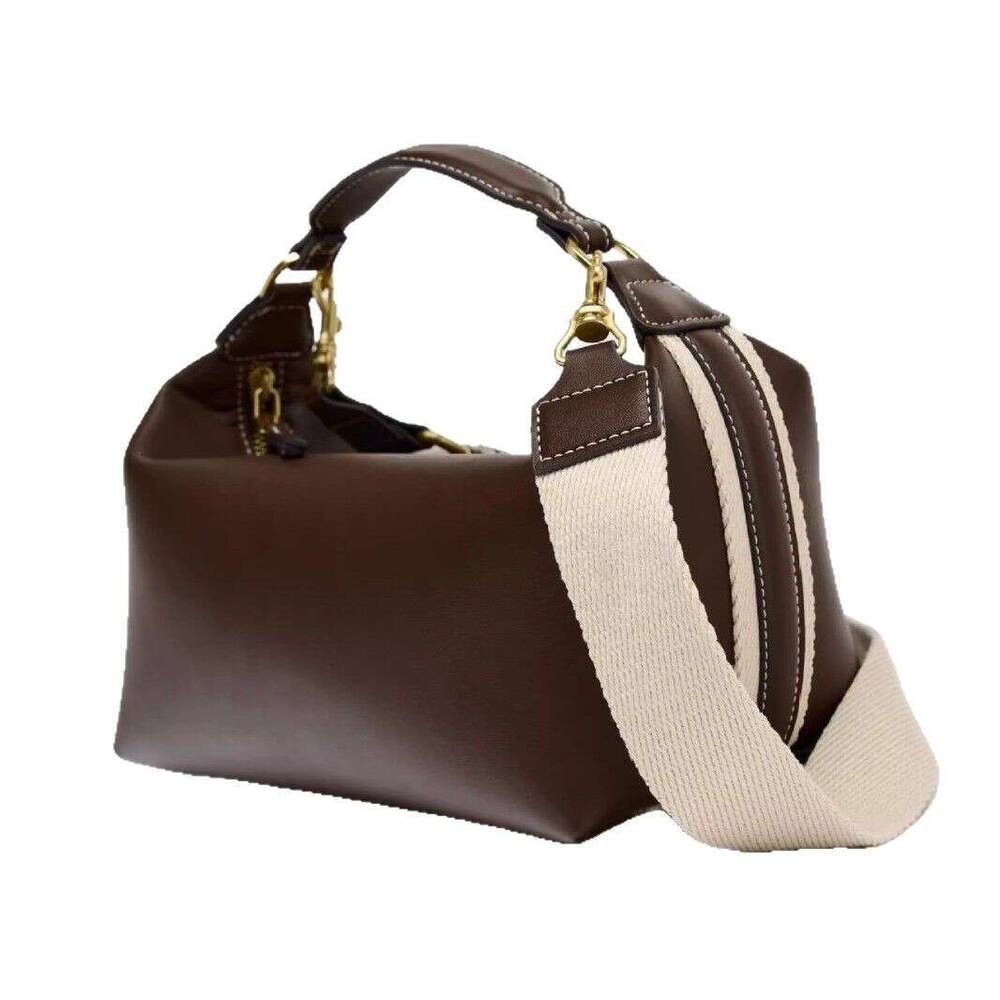 Leather Bag Bucket Bag Tote Bag Women S Spring New Side Stripe Decor Casual Shoulder Handbag Crossbody Bag Trend