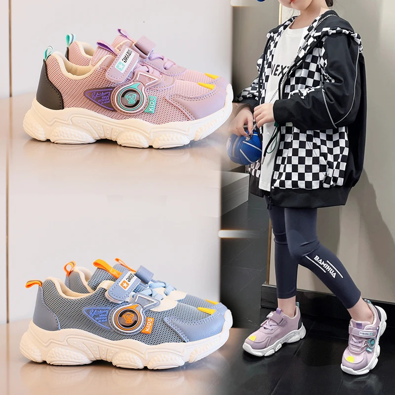 Childrens Shoes Spring and Autumn Styles Baby Mesh Breathable Girls Sports Soft Soled Functional Shoes 250725