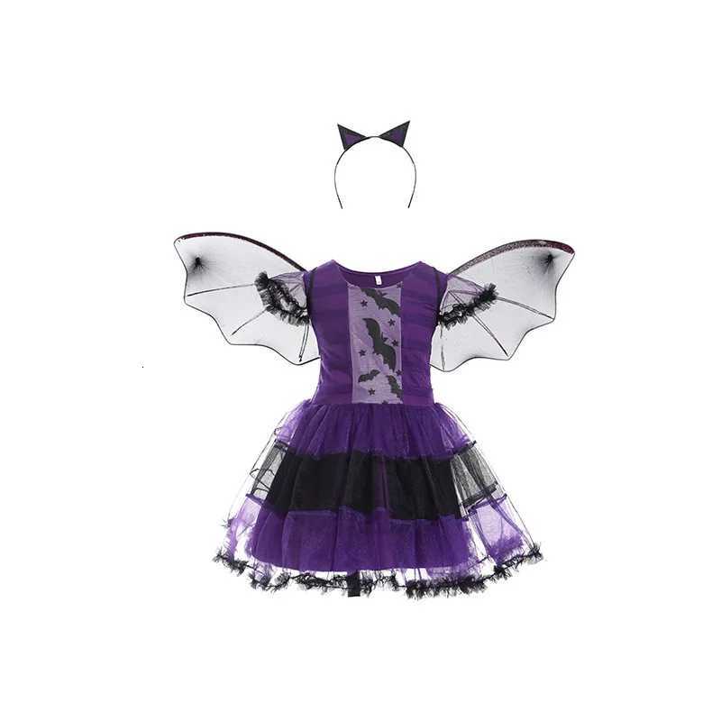 The Middle Age Gothic Vampire Girls Dress Halloween Vintage Upper Class Role Play Costume Child Nostalgic Sle Princess Frocks Z250725