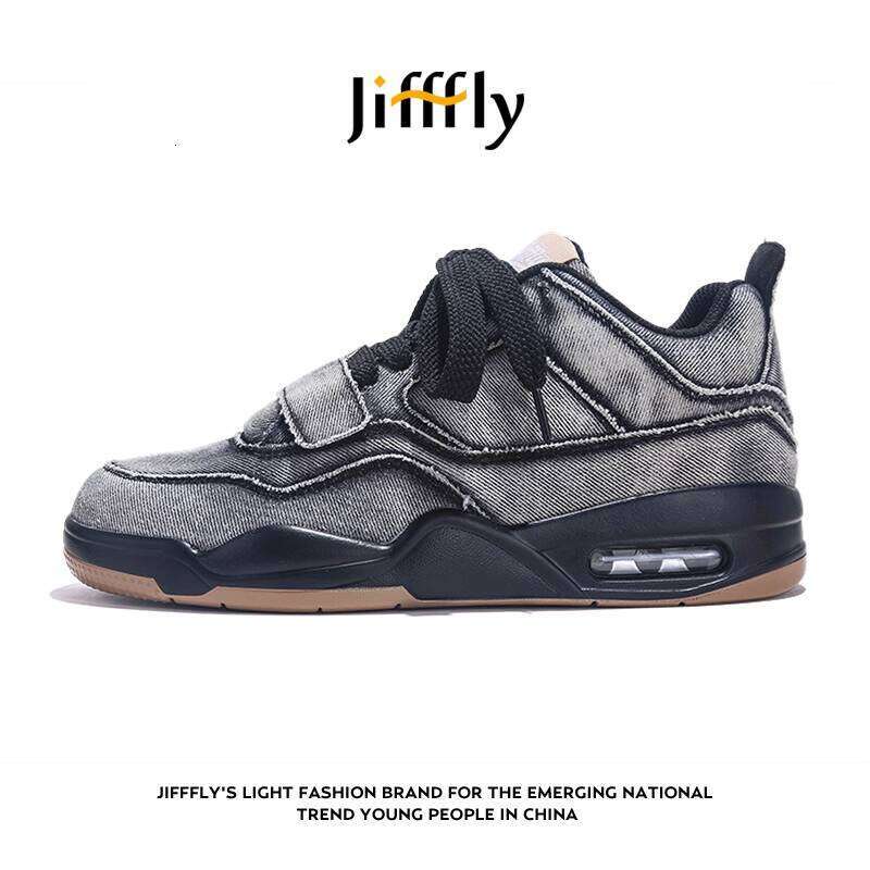 Jiffly Men's Autumn-Winter Trendy Retro Breathable Lace-Up Cushioned Sneakers