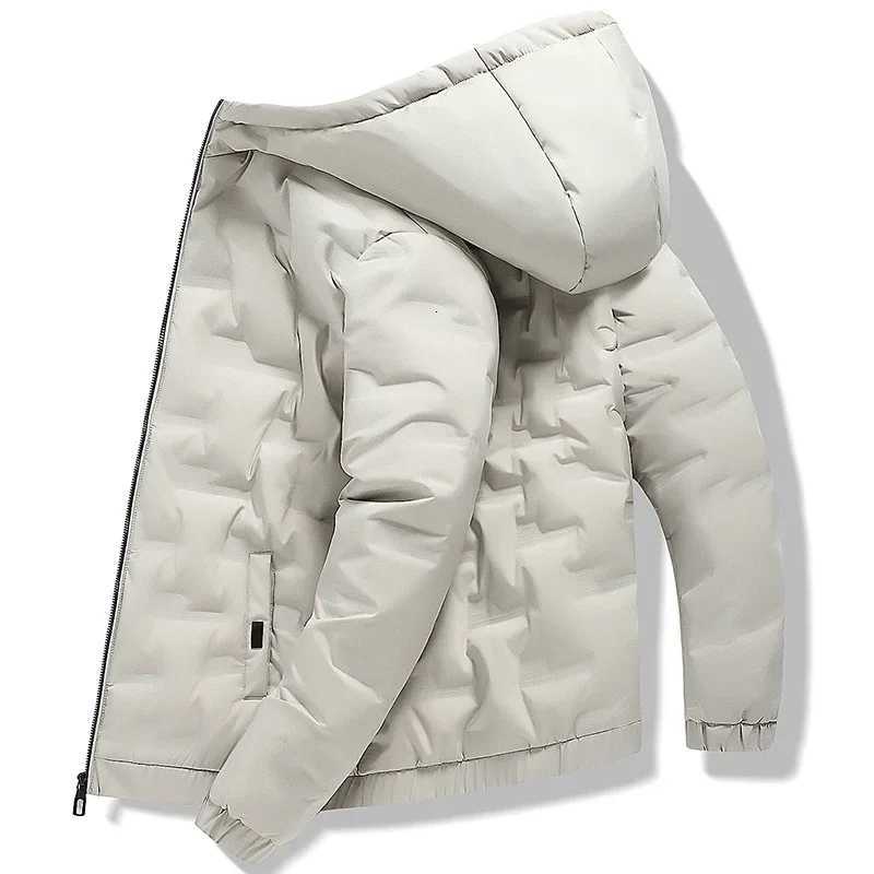 2021 Winter New Fashion Mens Down Jacket Brand Thermal Jacket Trendy Hooded Zipper Down Jacket Mens Coats X250725