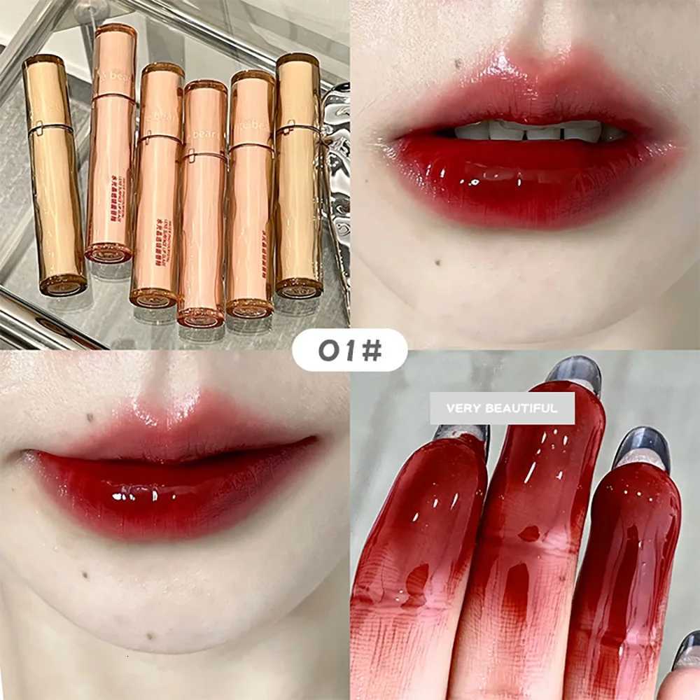 Gege Bear Crystal Lip Glaze Mirror Juicy Finish Non Sticky Moisturizing Dry Lips Plumping Lip Gloss Korean StyleXJ250724