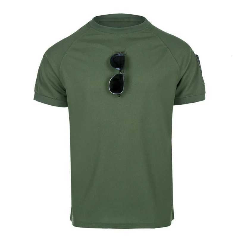 Tactical T-shirt Sport Short Sleeve Mens Summer Quick Dry Short Sleeve Elastic Breathable Workwear Outdoor Running T-Shirt Y250724
