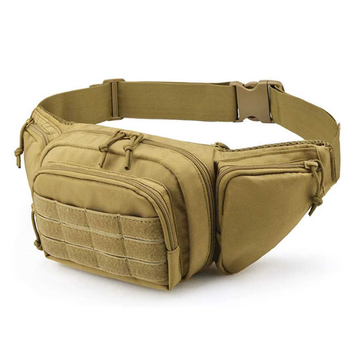 Men Waist Fanny Pack Belt Bag Tactical Military Motorcycle Rider Sports Climbing Camping Nylon M Tool Sling Ch Hip Bum Bag Y250724