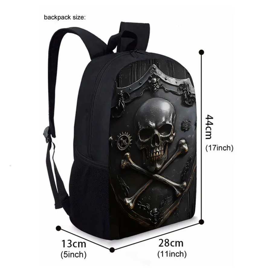 New Simple Skl Pattern Single Layer Backpack For Boys/Girls Children B Gifts ZD Carto Schoolbags Y250724