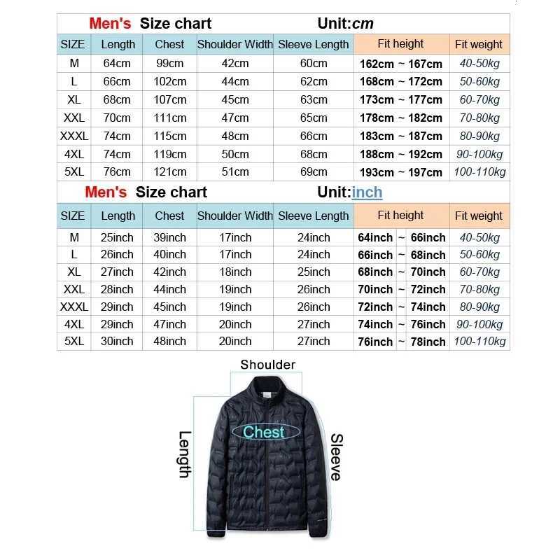 Mens Winter Down Jacket - 80% White Duck Down Waterproof Warm Hiking Climbing Coat for Outdoor Camping Trekking Sports X2507251