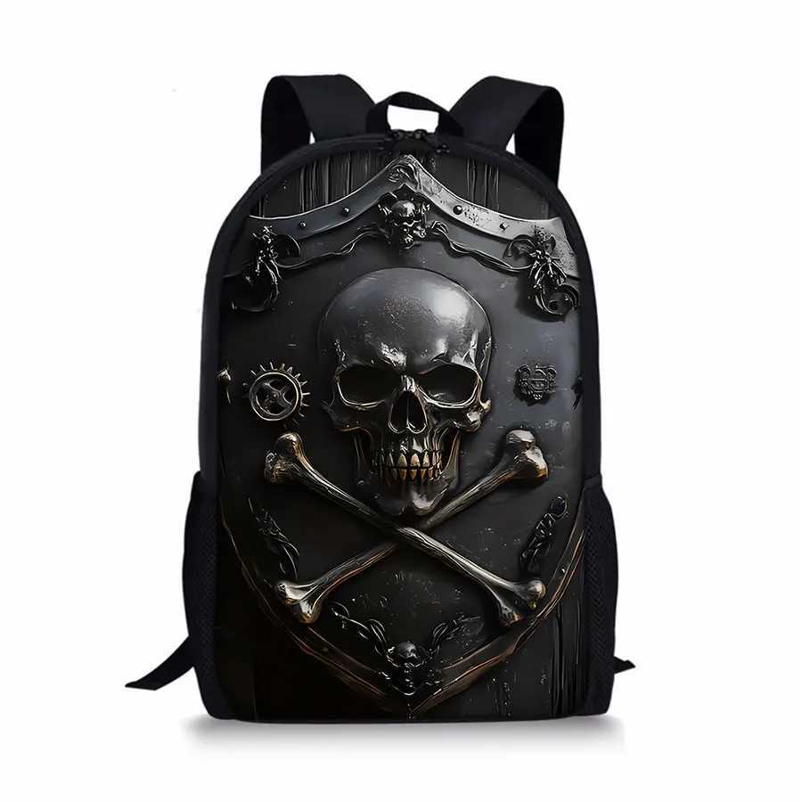 New Simple Skl Pattern Single Layer Backpack For Boys/Girls Children B Gifts ZD Carto Schoolbags Y250724