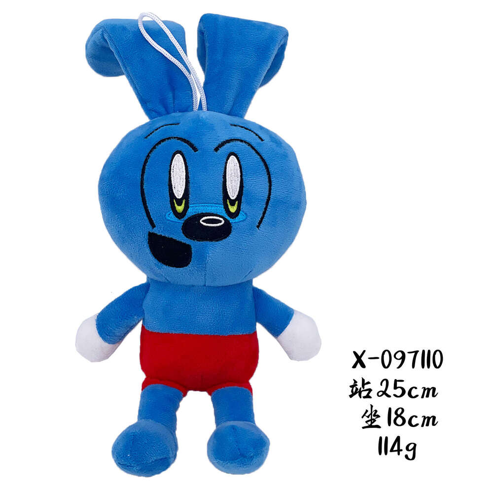 New RiggyMonkey Blue Rabbit Doll Plush Toy