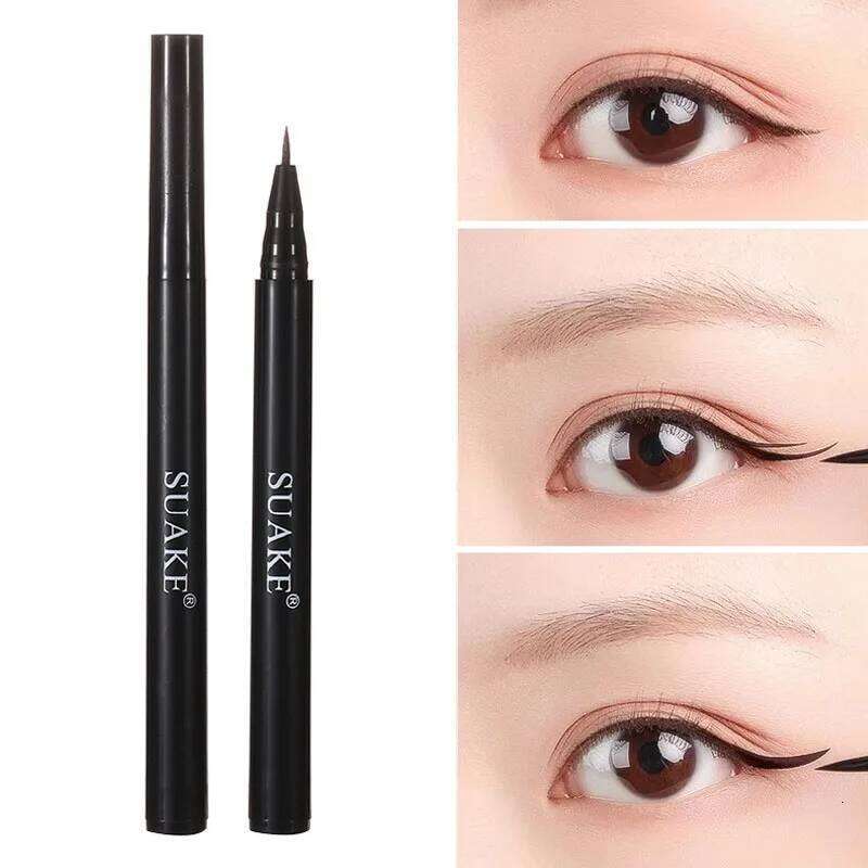 Waterproof Black Long Lasting Eye Liner Pencil Quick Drying Not Bloom Natural Eyeliner Liquid Pen Cosmetic Tools X250725 X250725