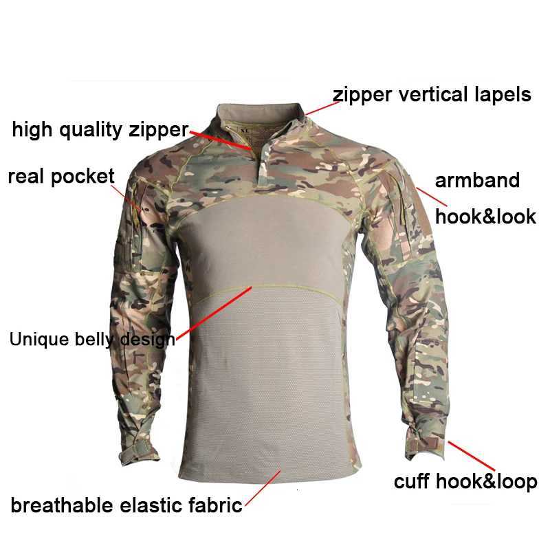 Mens Outdoor Hunting Shirts Zipper Airsoft Combat Tee Slim Fit Shirt Man Hunting Clothes T-shirt Fishing Y250724
