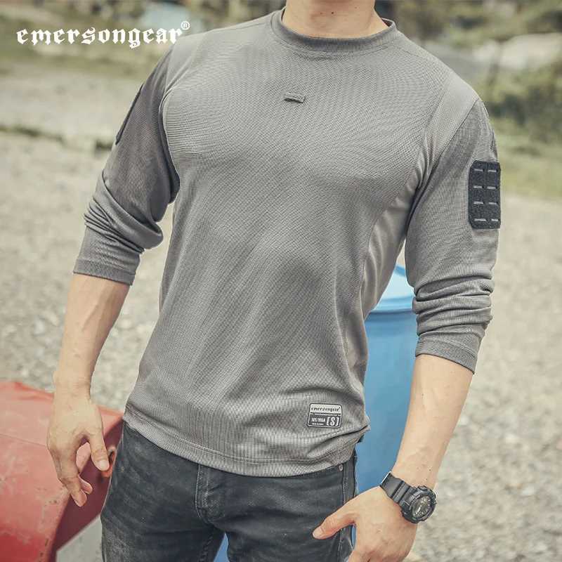 Emersongear Tactical UMP Frogmen T-Shirt Men Fitness Sport Long Sleeve Hunting Climbing Shirt Camping Breathable Clothes EM9541 Y250724