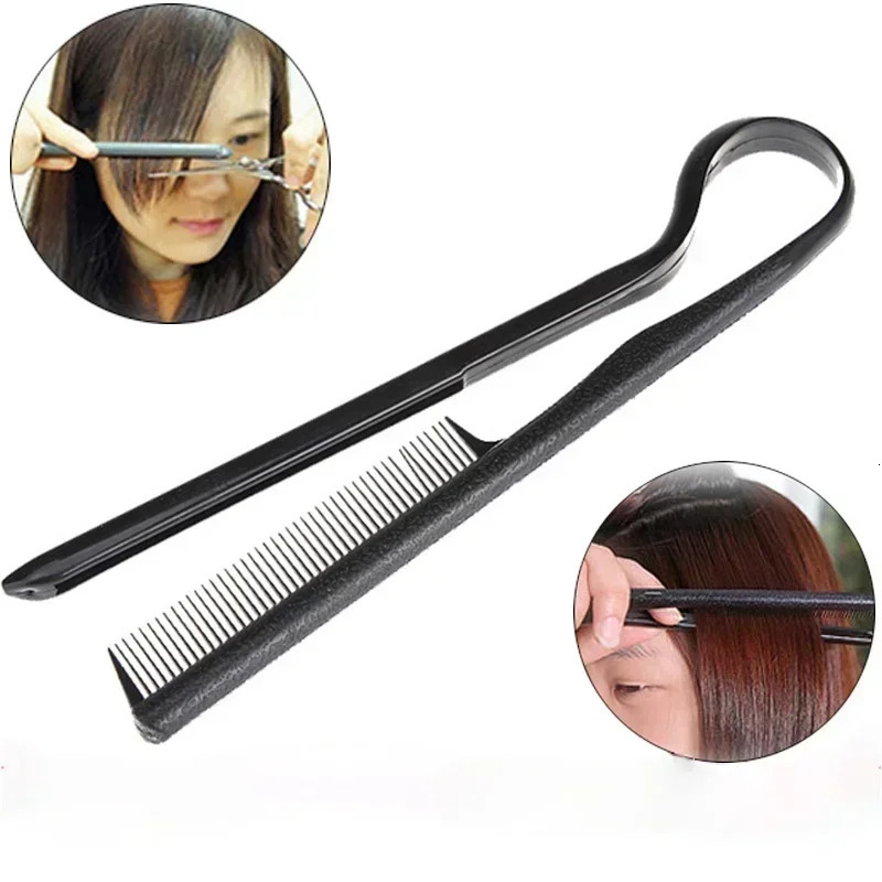 1PC Useful Hair Straighten Salon Comb Hairdressing Smooth Tool Hold Tongs Styling Tools for Women Brush Straightener 250716