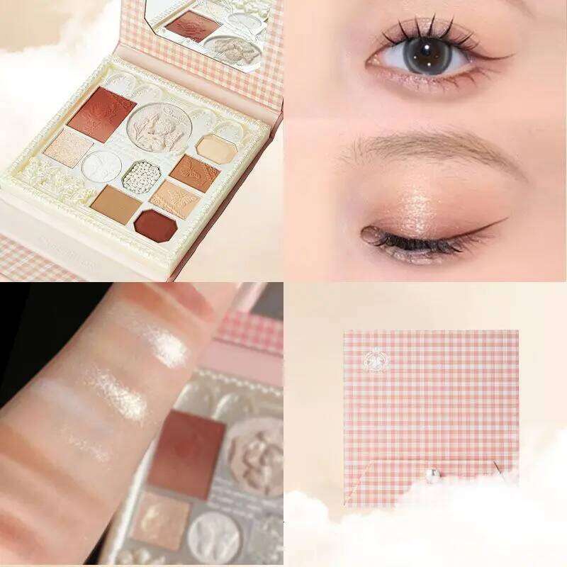 Cheerflor Angel Sculpting Eyeshadow Blush Highlighter Palette Waterproof Long Lasting Natural Makeup Look K Beauty Combo X250723 X250