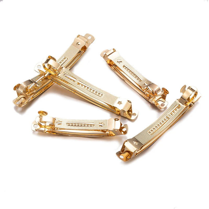 10pcs 80/100mm Metal French Barrette Hair Clips For DIY Alligator Hair Pin Bow Snap Ponytail Holder Jewelry Making Accessories 250723