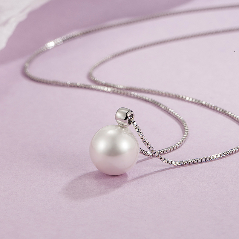 Single Round Bead Necklace for Women, Simple and Luxurious, Niche 2024 New Summer Collarbone Chain, High-End Neck Chain Trend Jewelry for Women