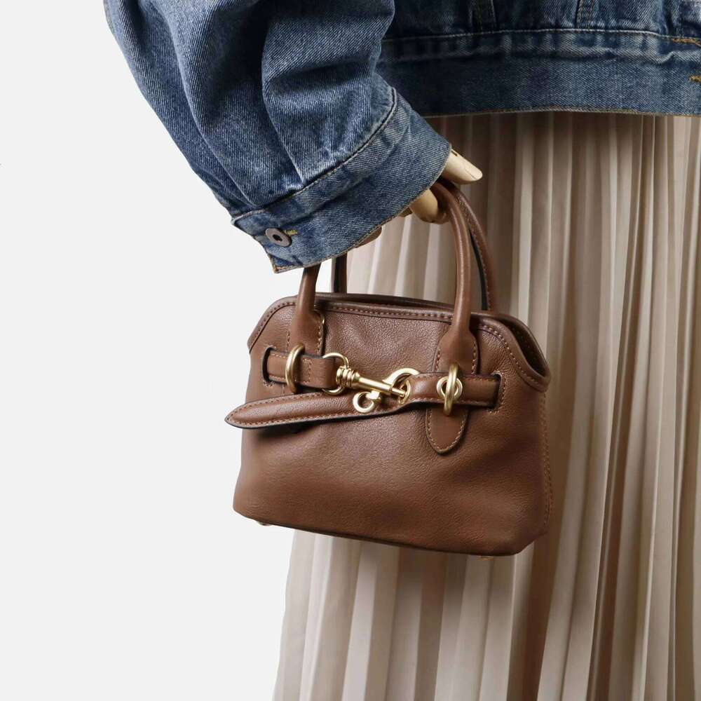 Genuine Leather Vintage Mini 2025 Design Top-Layer Sheepskin Single-Shoulder Crossbody Bag Fashion Ladies Handbag