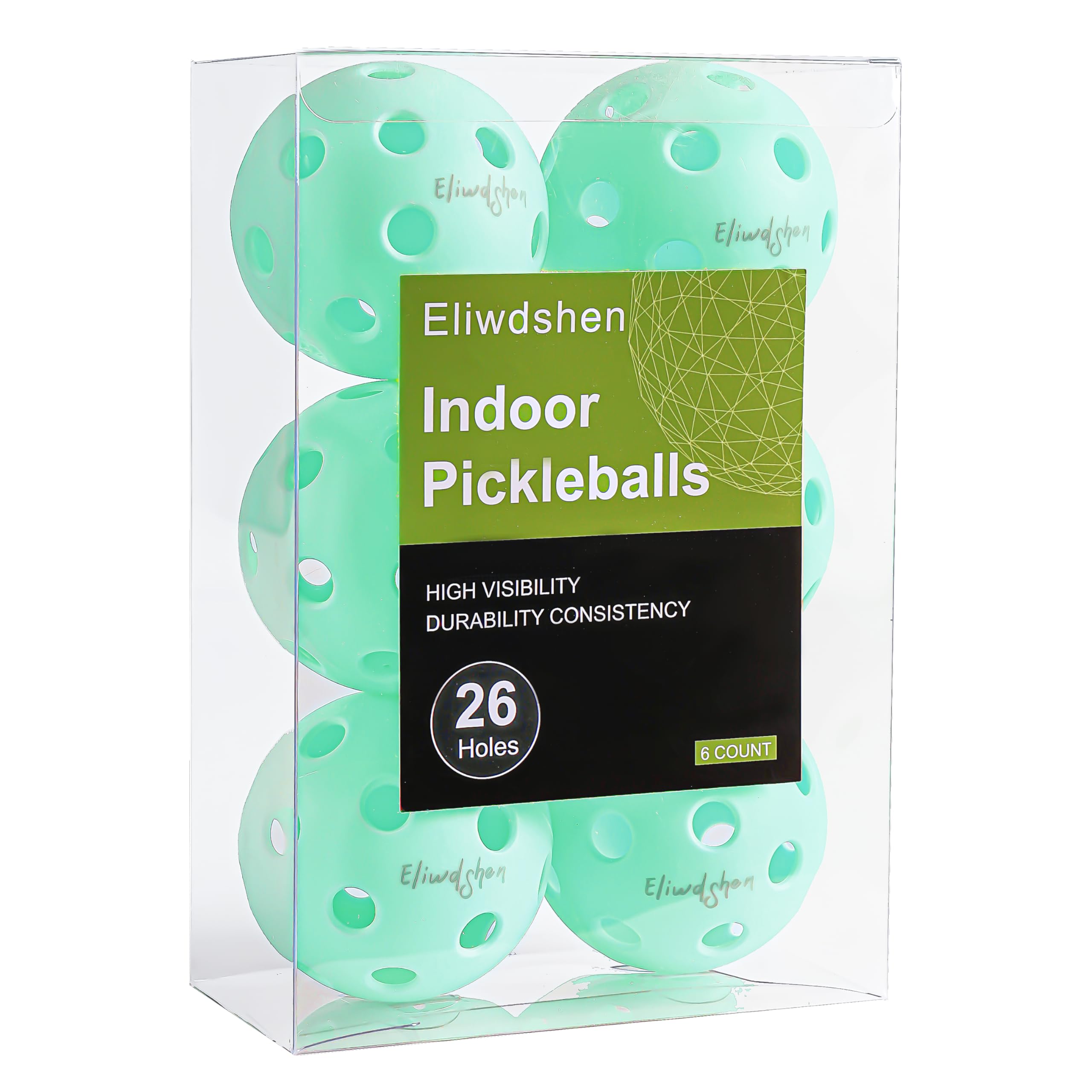 Pickleball Ball Kit: Durable 6-Pack Ideal for Both Indoor Courts and Outdoors