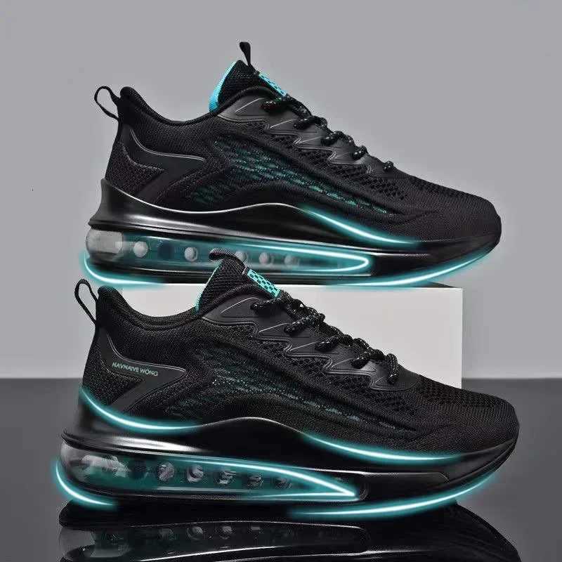 Mens Running Shoes Air Cushion Mens Spring and Autumn New Trendy Breathable Soft Bottom Mens Casual Sneaker XJ250725
