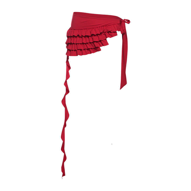 2025 Summer New Fashion Trend Casual Slim Fit Versatile Irregular Ribbon Waist Decoration for Women 538