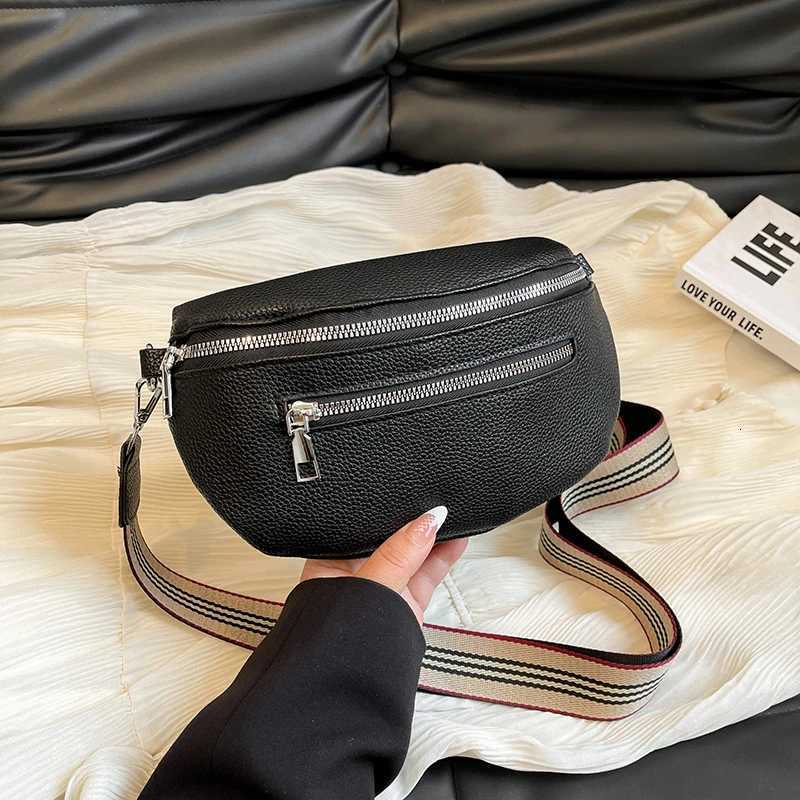 PU Leather Banana Bag Wen Ch Waist Bag Fanny Pack Sling Crossbody Shoulder Bag Ch Bum Belt Bag Half Mo Hobo Bag Y250724