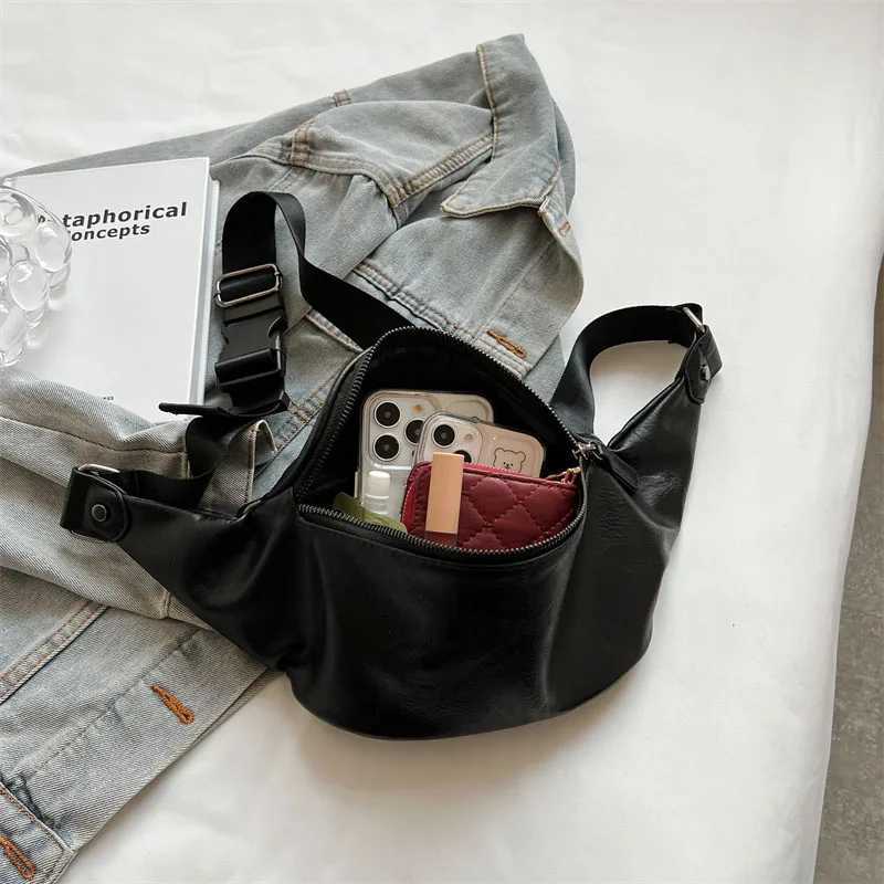 Luxury Brand Fem Belt Bag Solid Color Leather Fanny Pack Purse Fi Ladies Waist Bag Designer Shoulder Crossbody Bag Y250724