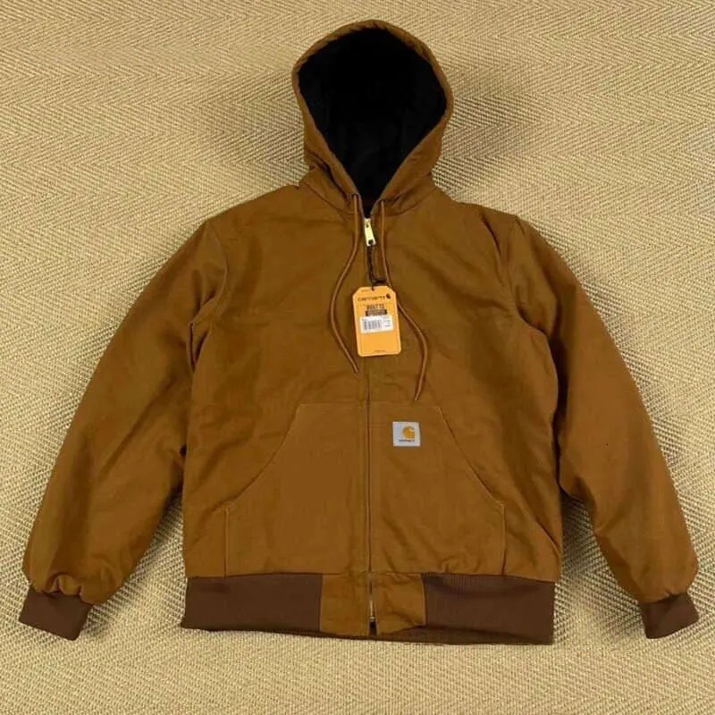 2025ss New Carharrett Men's Jackets Heavyweight US Size Thick Spring Men Canvas Work Jacket With Mesh Lining