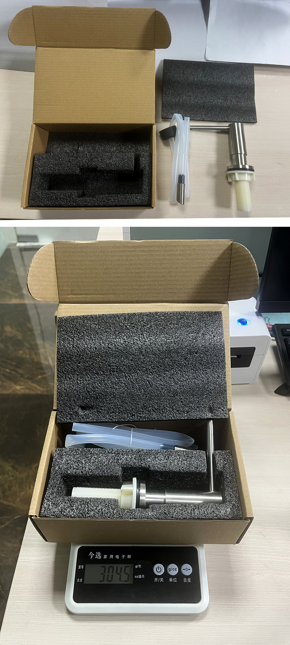 Portable Multi-functional Stainless Steel Kitchen Sink Soap Dispenser with Extendable Silicone Hose Sink accessories