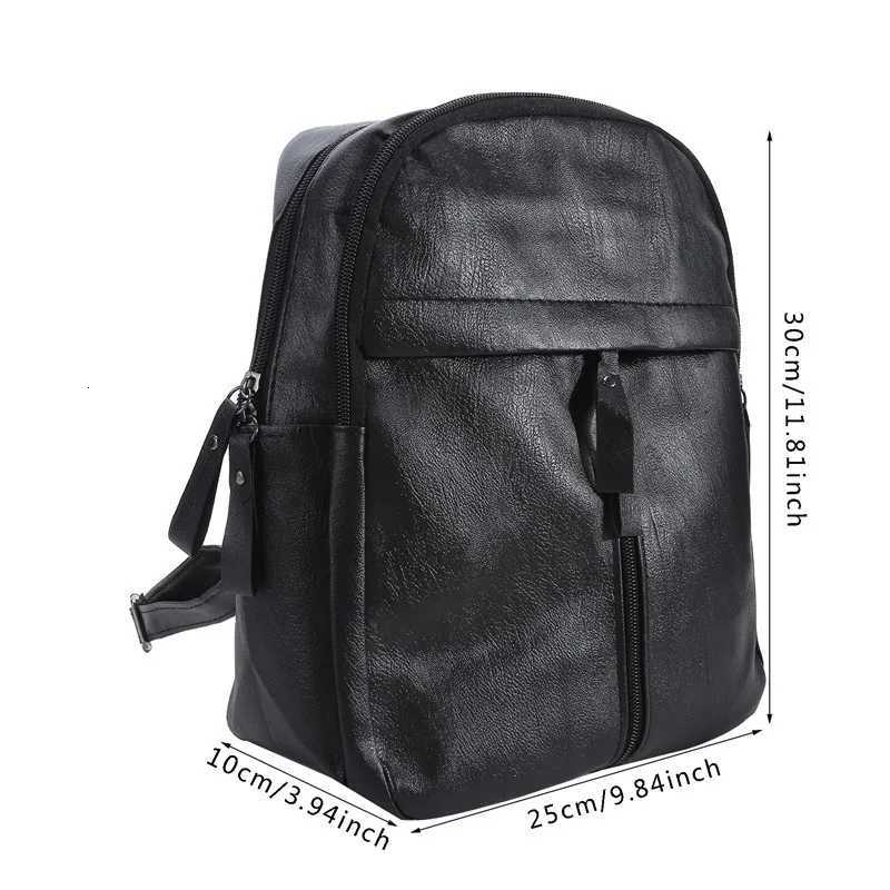 2023 Large Capacity Backpack Purses High Quality Leather Fem Vintage Bag School Bags Travel Backpack Ladies Bookbag Rucksack Y250724