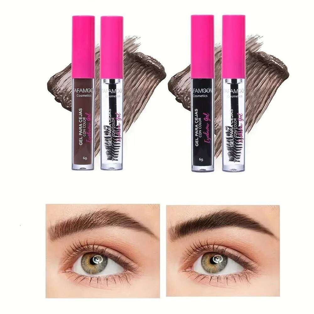 Waterproof Tinted Gel Kit, Rich Auburn & Clear Setting Brow Glue, Fast Sculpt Long-Lasting Eye Makeup X250725