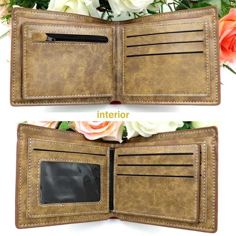 Anime Scout Regiment Khaki Short Mens Wallet Folding Purse Z250725