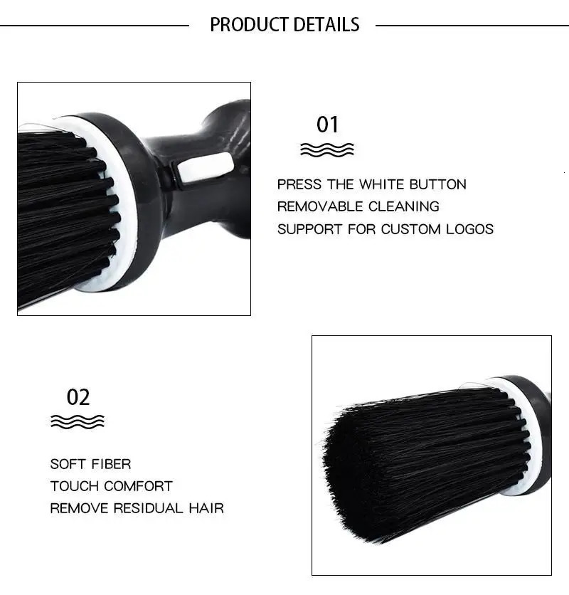 Soft Hair Brush Neck Face Duster Hairdressing Cutting Broken Cleaning for Barber Salon Styling Tool 250716