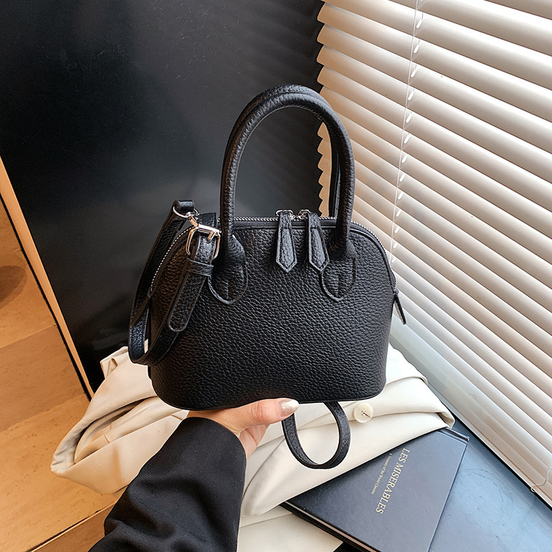 2025 Summer New Women's Crossbody Bag New Solid Color Elegant Shoulder Bag Lychee Pattern Handbag Shell Bag Summer New Women's Shoulder Bag 