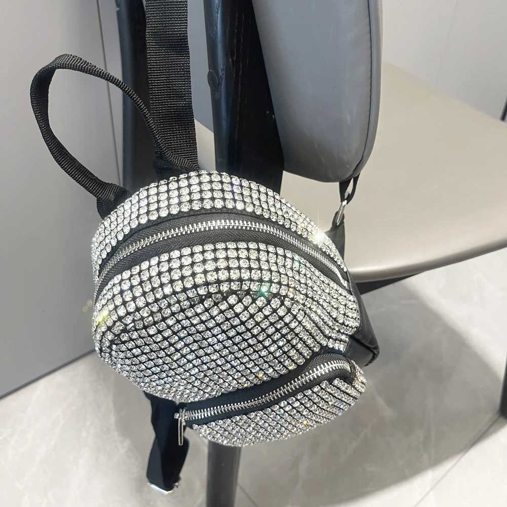 Shiny Crystal Backpack rhine Handmade purses and handbags luxury Designer Backpacks Bag Purse Y250724