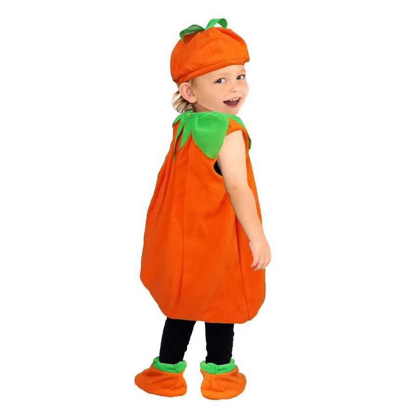 2025 Halloween Festive Par Neutral Short Sleeve Cute Baby Toddler Cosplay Vampire Pumpkin Skirt With Hat Carnival Par Gift Z250725