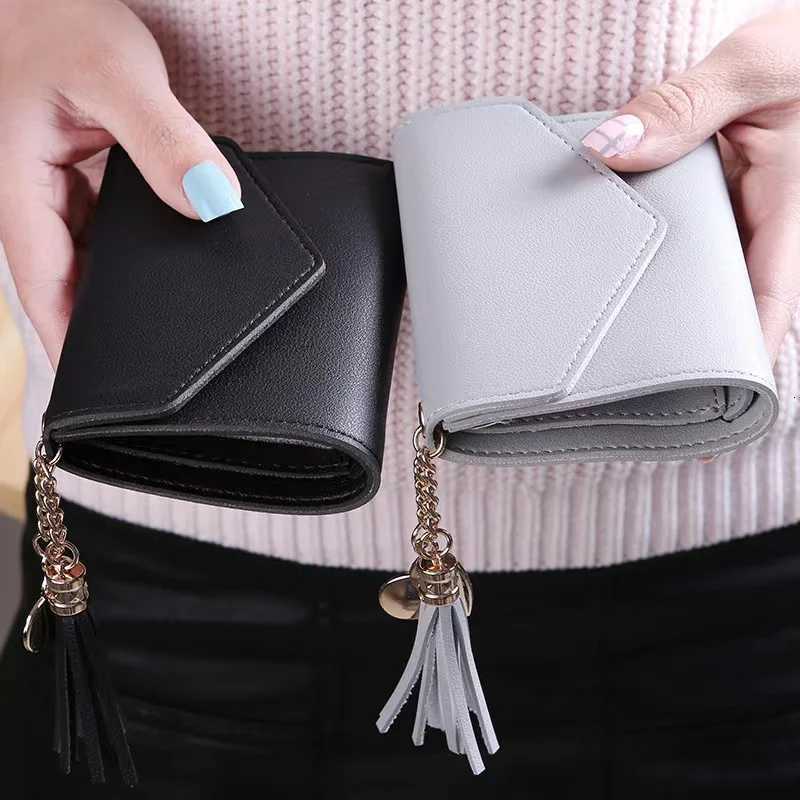 Mini Tassel Wallet Women Fashion Purse Female Short Mini Wallets Korean Students Lovely Purse Female Small Wallet for Women Z250725