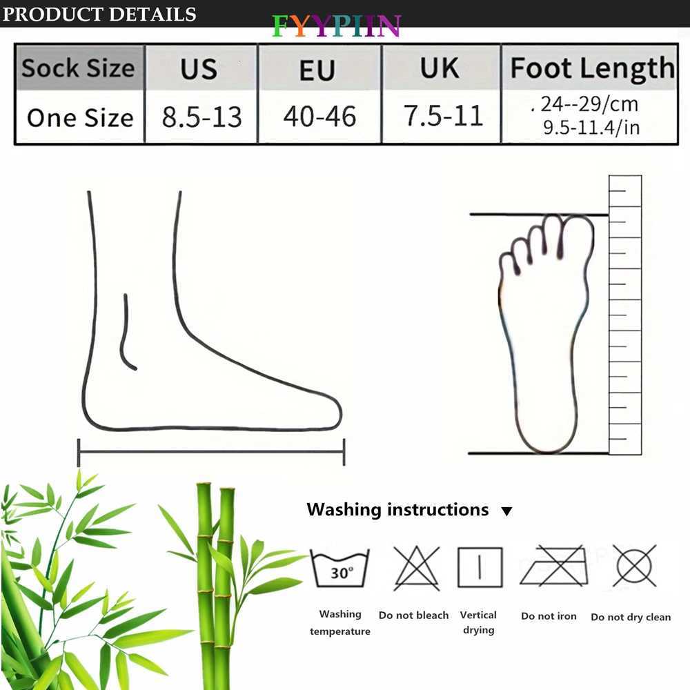 5 Pairs of Mens Mid-Calf Socks - Soft Breathable Moisture-Wicking Bamboo Fiber for All Season Wear X250725