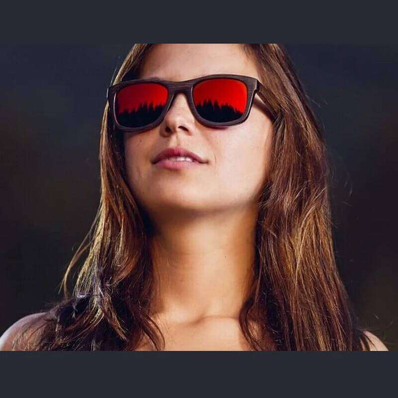 BerWer Bamboo Sunglasses 2024 Fashion Polarized Sun Glasses Popular New Design Wooden Sunglass Frame Handmade