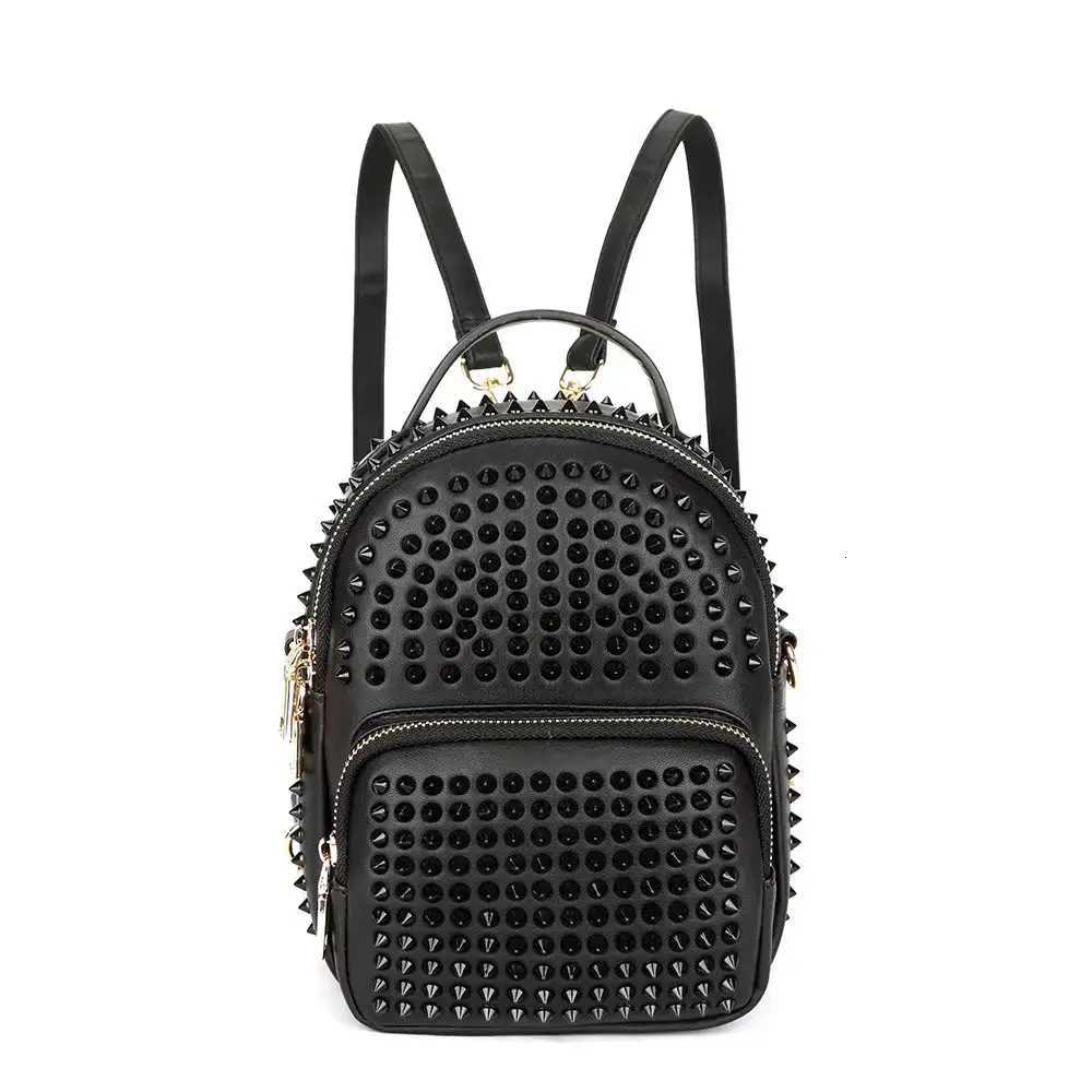 2025 Gothic Stylish Backpack Handbag Punk Stylish With 3 Pocket Mini Backpack For Girls Y250724