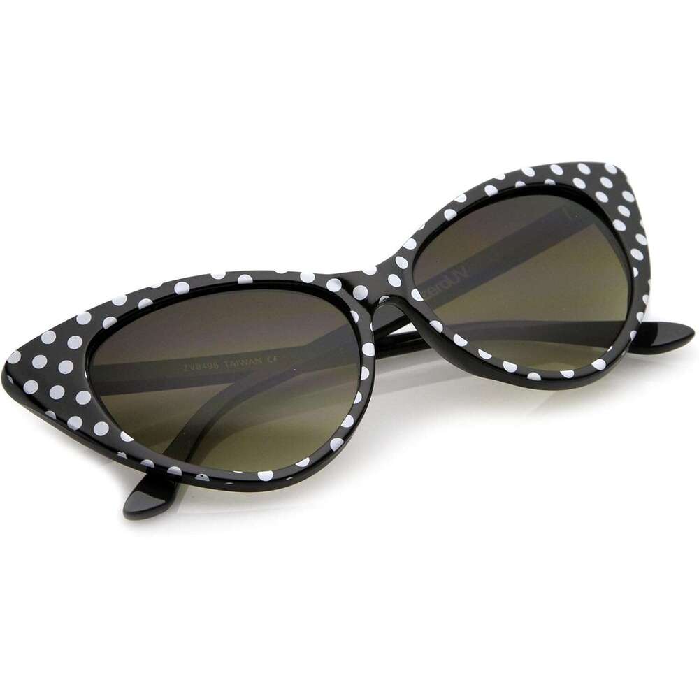 - Women's Retro Oversized High Point Cat Eye Sunglasses 54mm