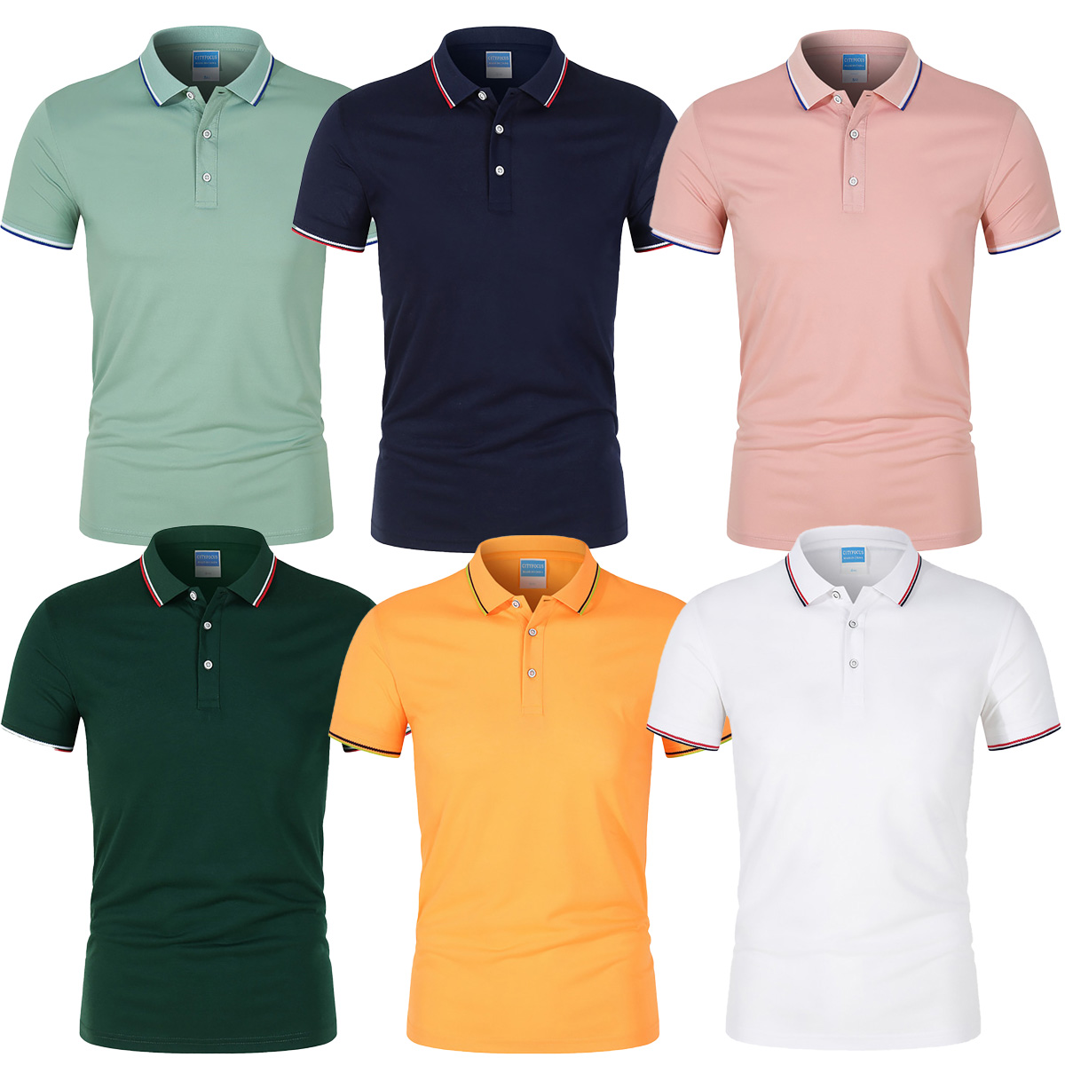 2025 Polo Maschile Shirt Primaverile Summer Shorte Shorted Top Team Work Custio…