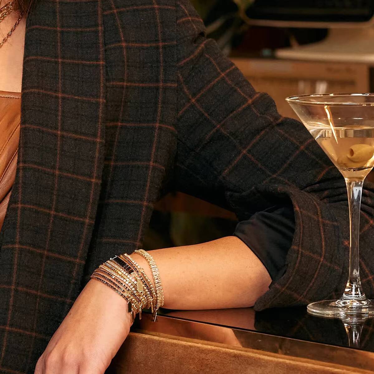 J D Silver and 18K PVD Gold Plating Summer Fashionable Style Mix Ball Tennis Chain Bracelet for Women