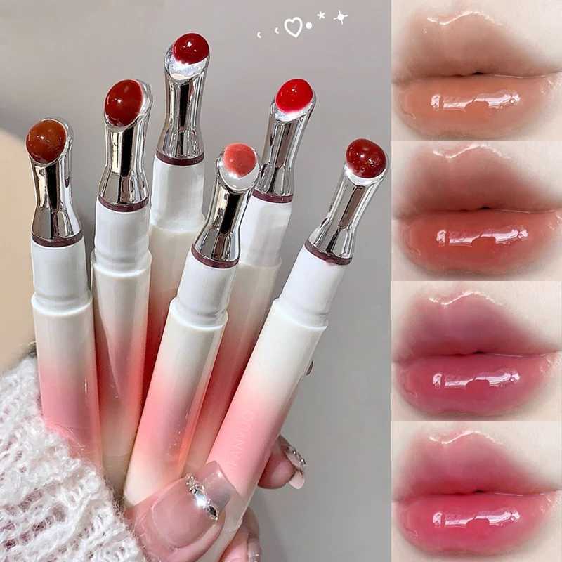 Watery Crystal Clear Jelly Lip Gloss Lasting Tender Mirror Water Light Glass Lip Glaze Smoothing Lips Line Moisturizing EssenceXJ250724