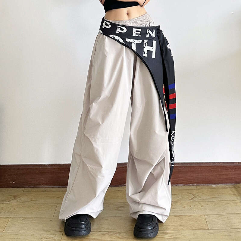 Women's Summer New Street Fashion Hip-Hop Letter Print Loose Versatile Waist Belt e91