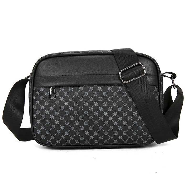 2023 Casual Lightweight Business Shoulder Bags for Men PU Leather Messenger Bag Comfortable Wide Strap Crossbody Bags Designer M Y250724