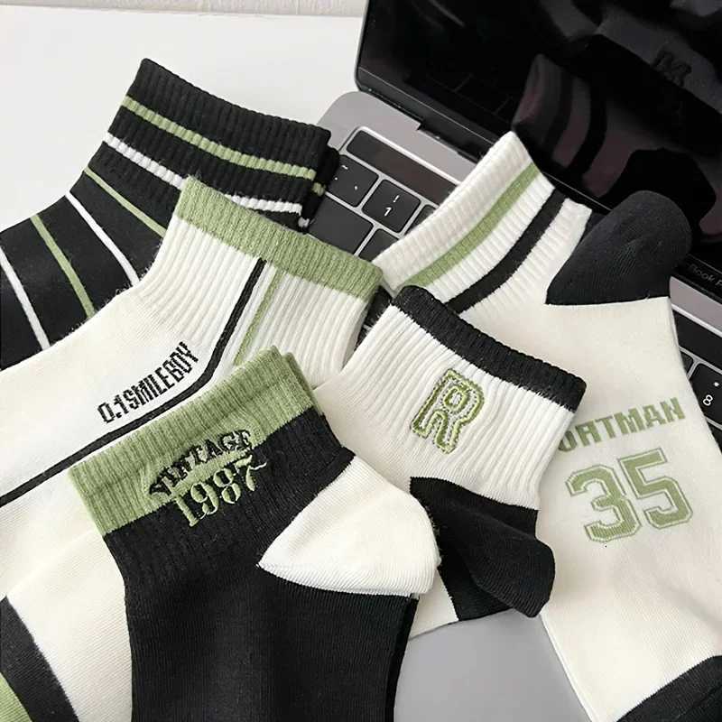 100% Cotton Short Socks for Men Basketball Socks High Quality Fashion Breathable Ankle Comfortable Athletic Socks X250725