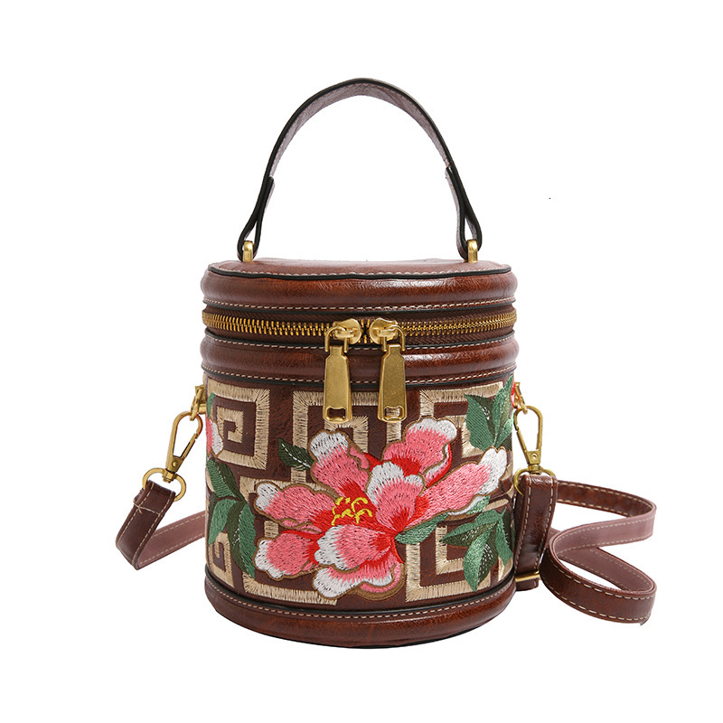 Luxury Brand Designer Bag Foreign Trade High-Value National Style Suzhou Embroidery Niche Pen Holder Bag Single Shoulder Crossbody Bag For Women Porta