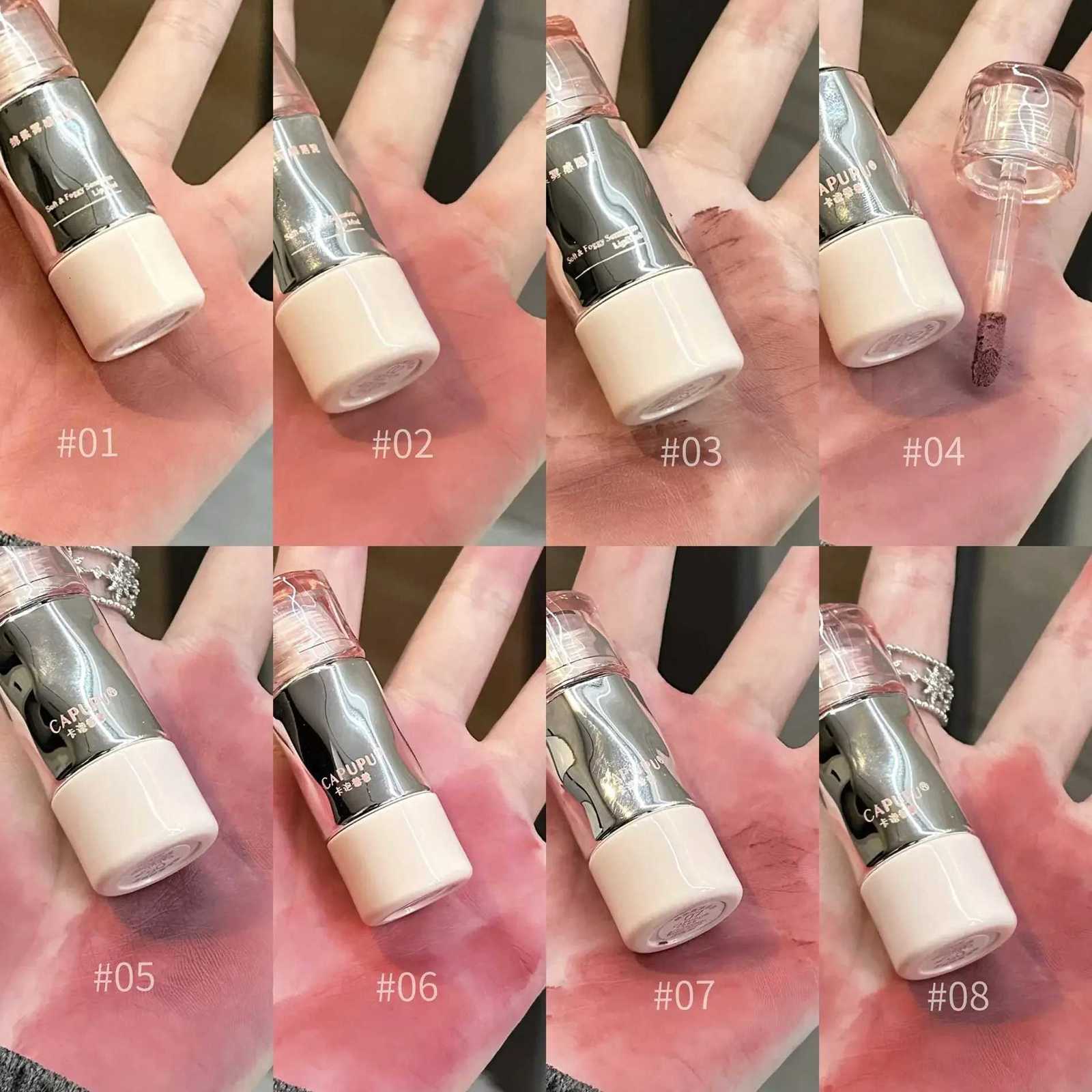 8 Colors Matte Pigment Mousse Lip Gloss Waterproof Sexy Red Lipgloss Brown Matte Lipstick Mud Lasting Easy To Color Women MakeupXJ250724